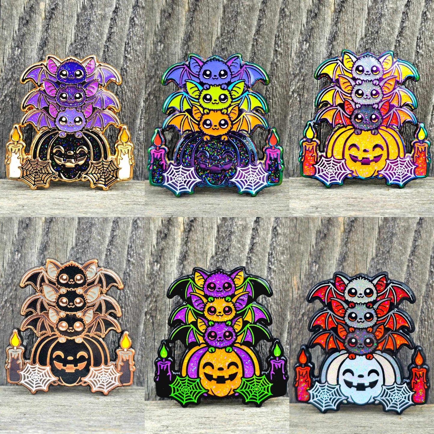 Bat Stack - Full Set (6 pins)