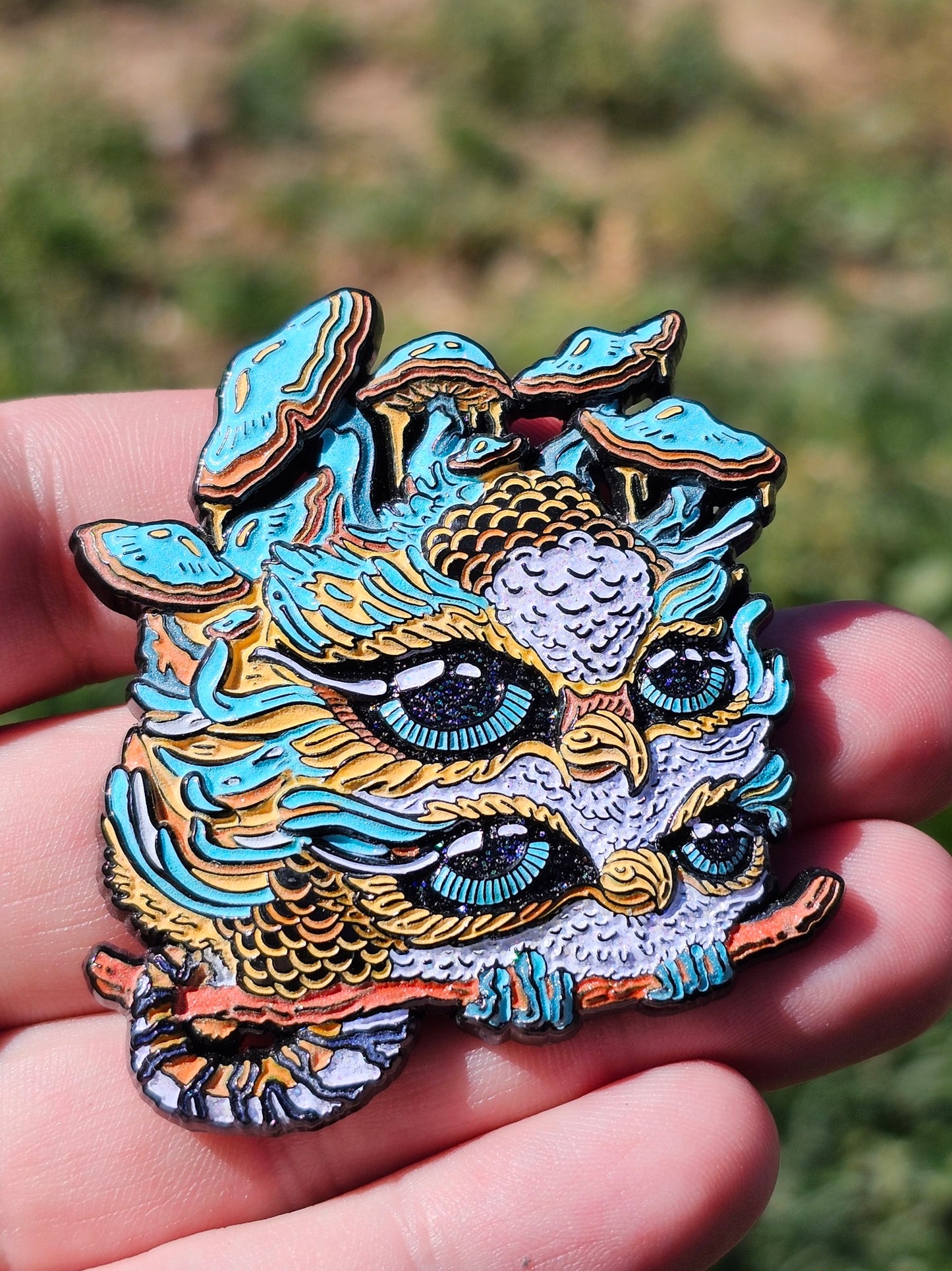 Blue Tiger-Tailed Peruvian Shroom Racked Jungle Owl - BLIND BAG