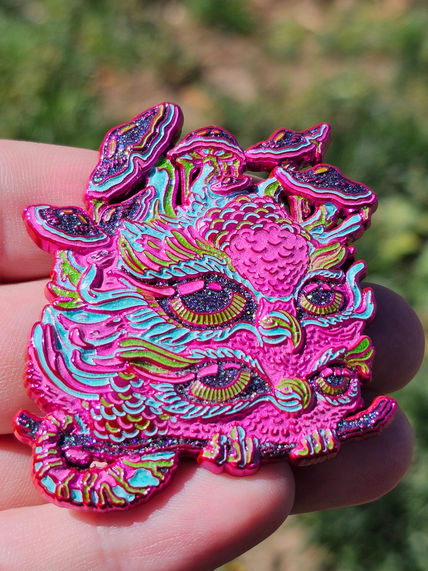 Blue Tiger-Tailed Peruvian Shroom Racked Jungle Owl - BLIND BAG