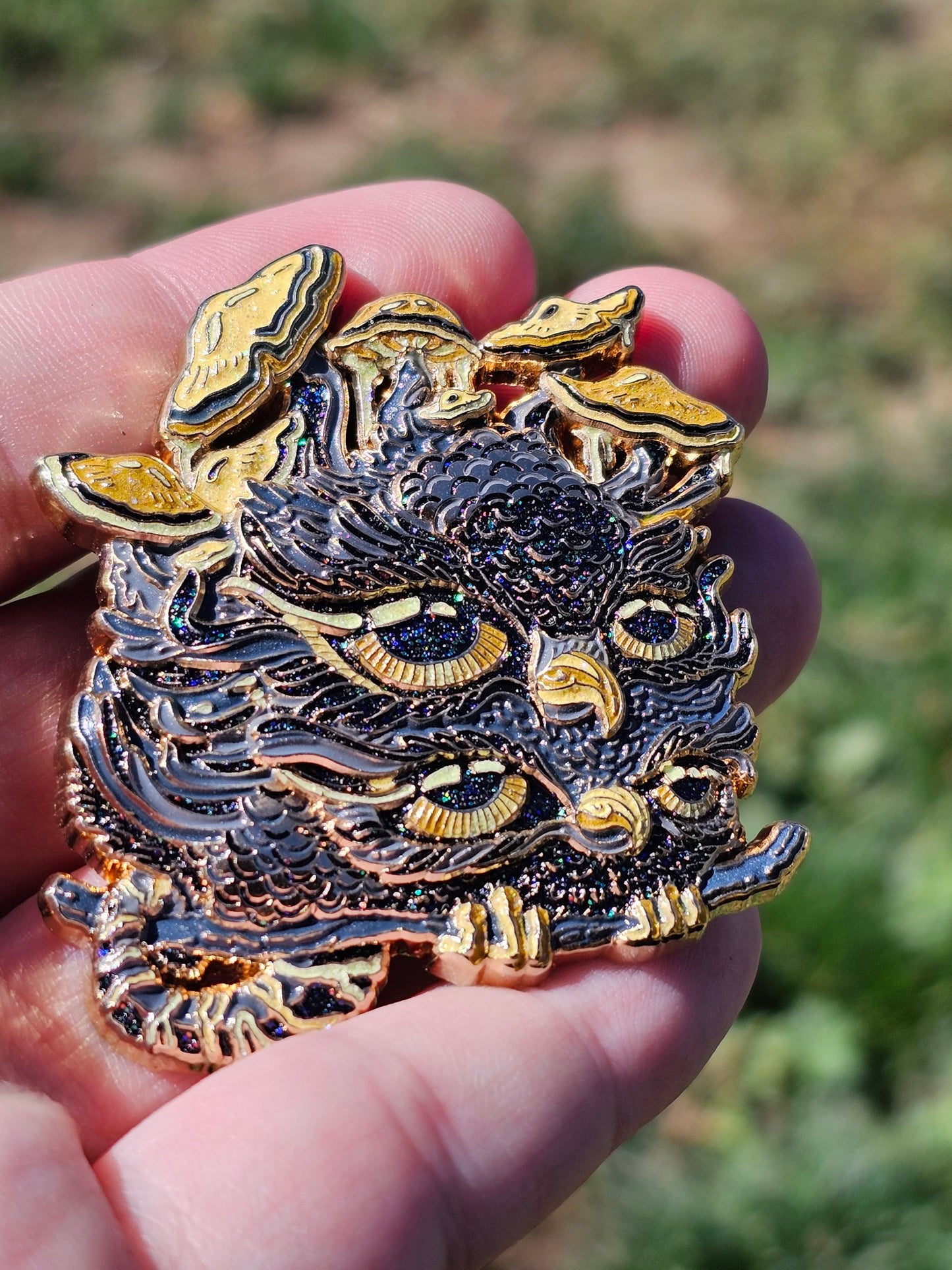 Blue Tiger-Tailed Peruvian Shroom Racked Jungle Owl - BLIND BAG