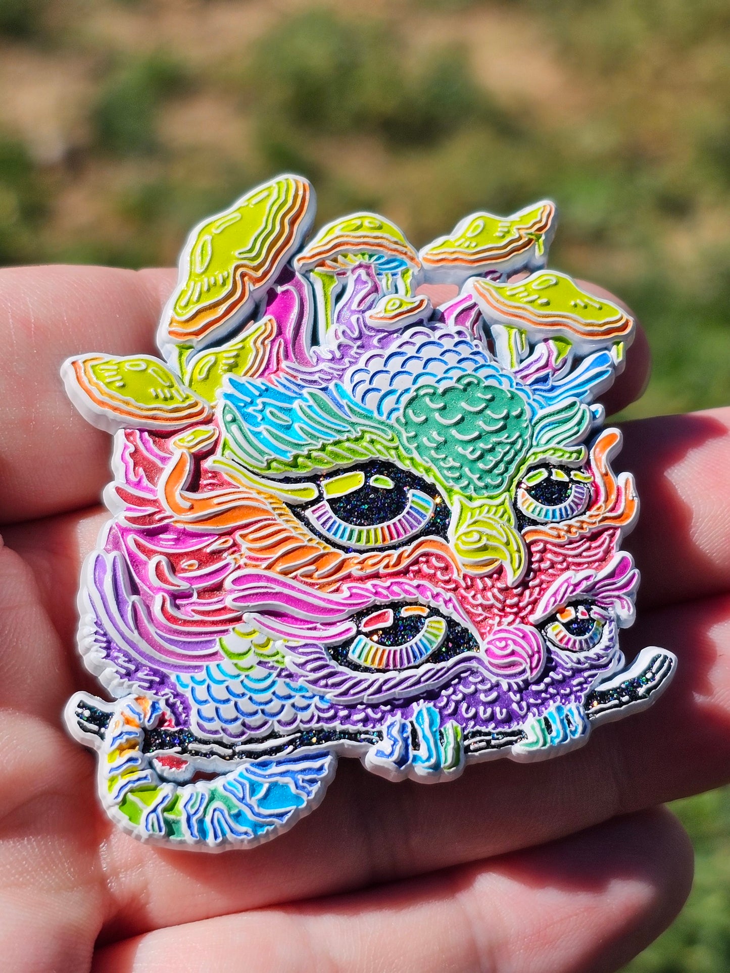 Blue Tiger-Tailed Peruvian Shroom Racked Jungle Owl - BLIND BAG