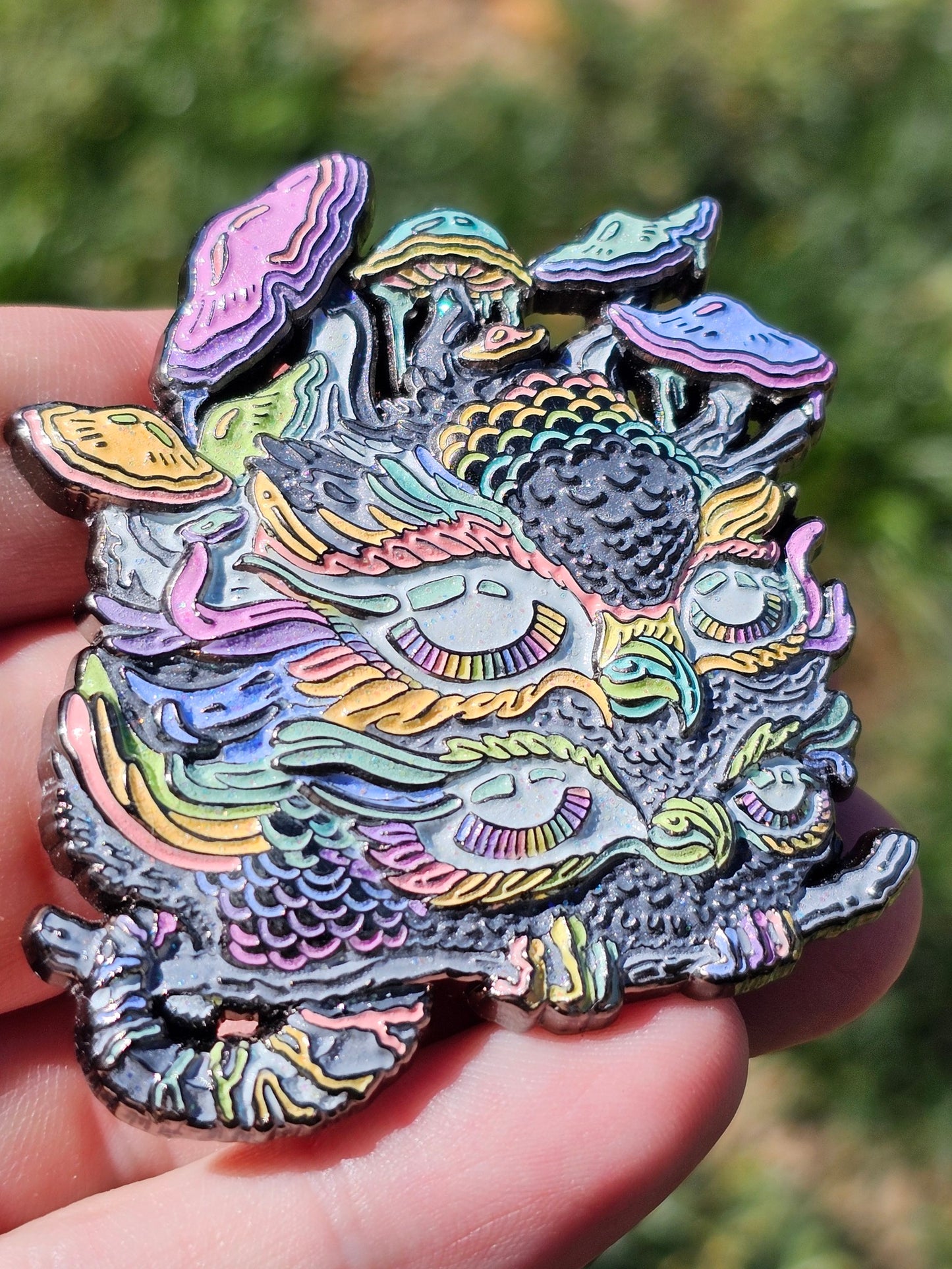 Blue Tiger-Tailed Peruvian Shroom Racked Jungle Owl - BLIND BAG