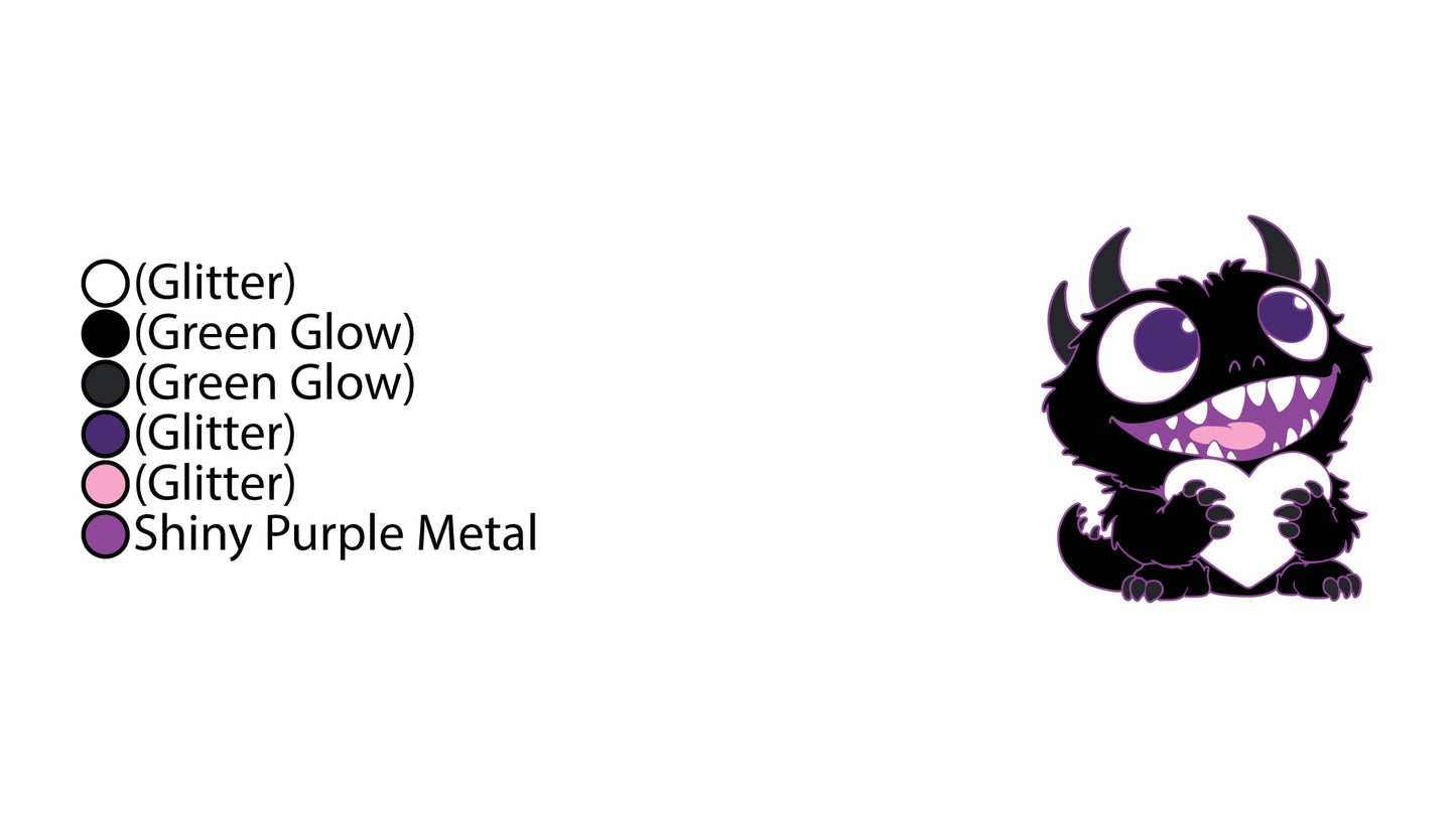 Love Monster - Presale "Black & Purple Passion" Variant
