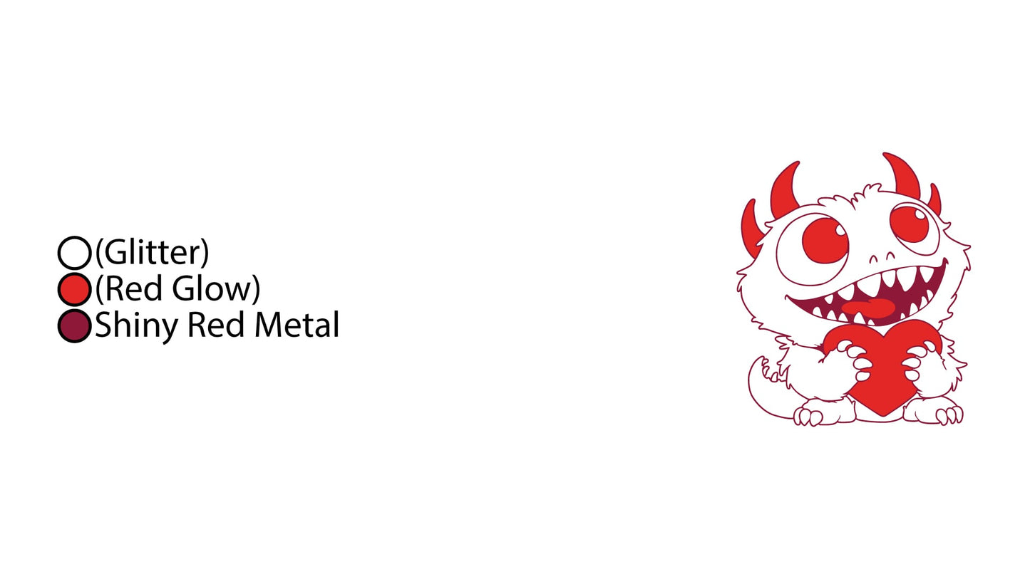 Love Monster - Presale "Red on White" Variant
