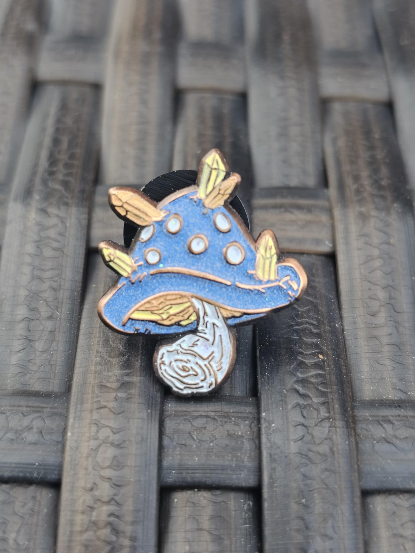 'Crystal' Mini Mushroom Set - 10 Total PIns