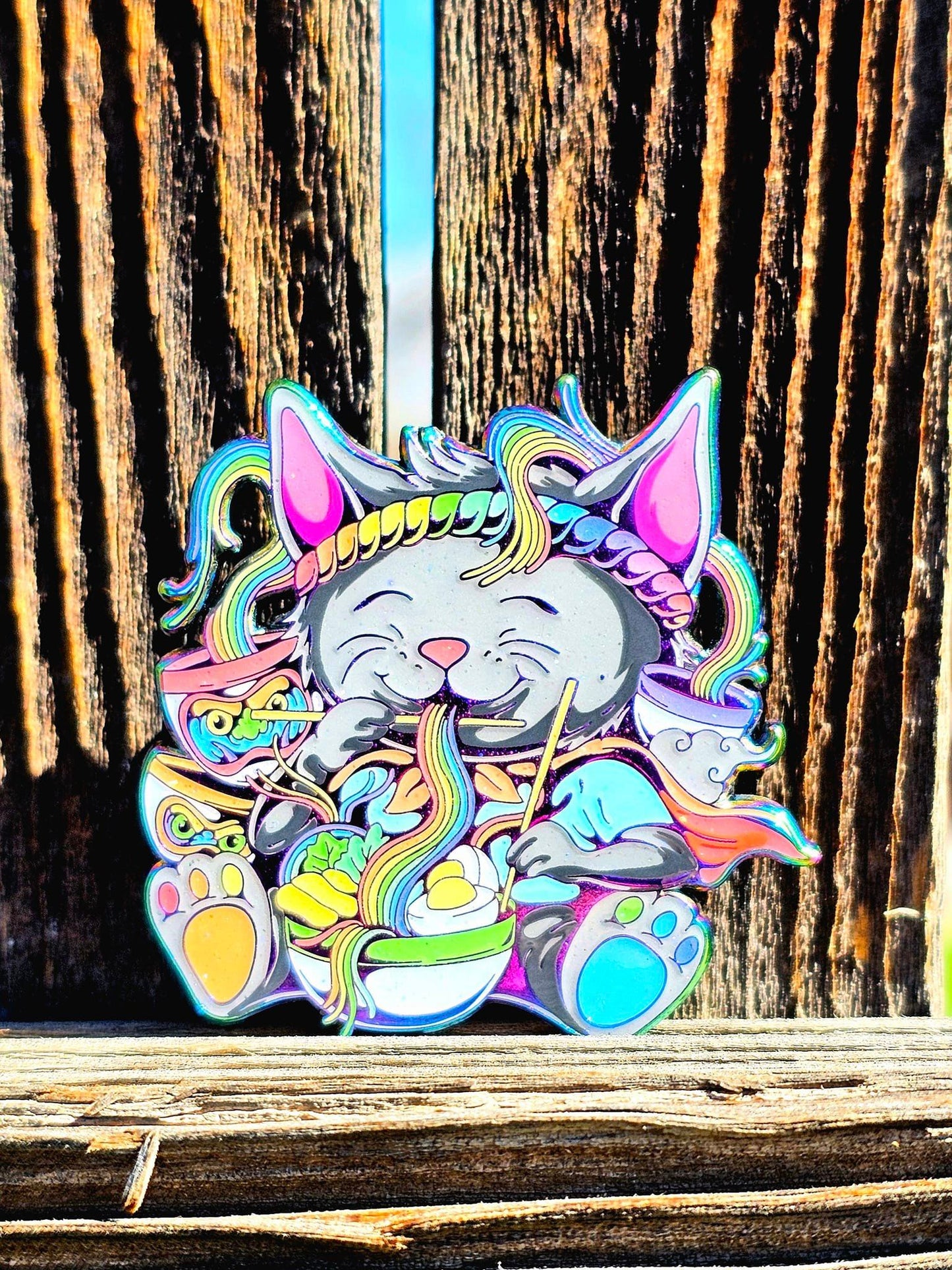 Happy Ramen Kitty - LE 25 (Rainbow Ano Metal)