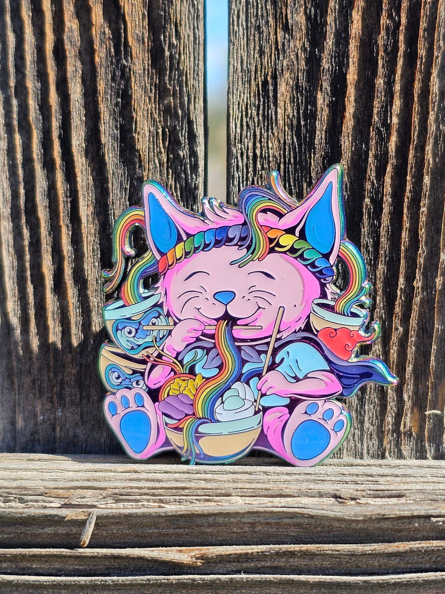 Happy Ramen Kitty - LE 20 (Rainbow Ano Metal)