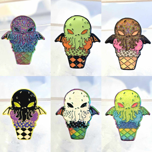 Cthulu Cone - Full Set (7 Pins Total)