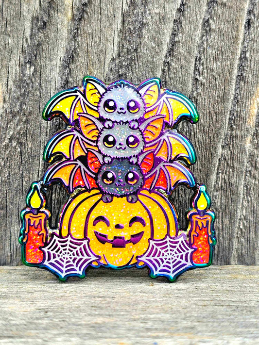 Bat Stack - Rainbow Ano (Orange Pumpkin)