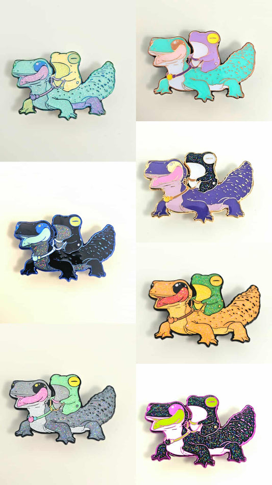 Gecko Rider - Full Set (7 Pins)