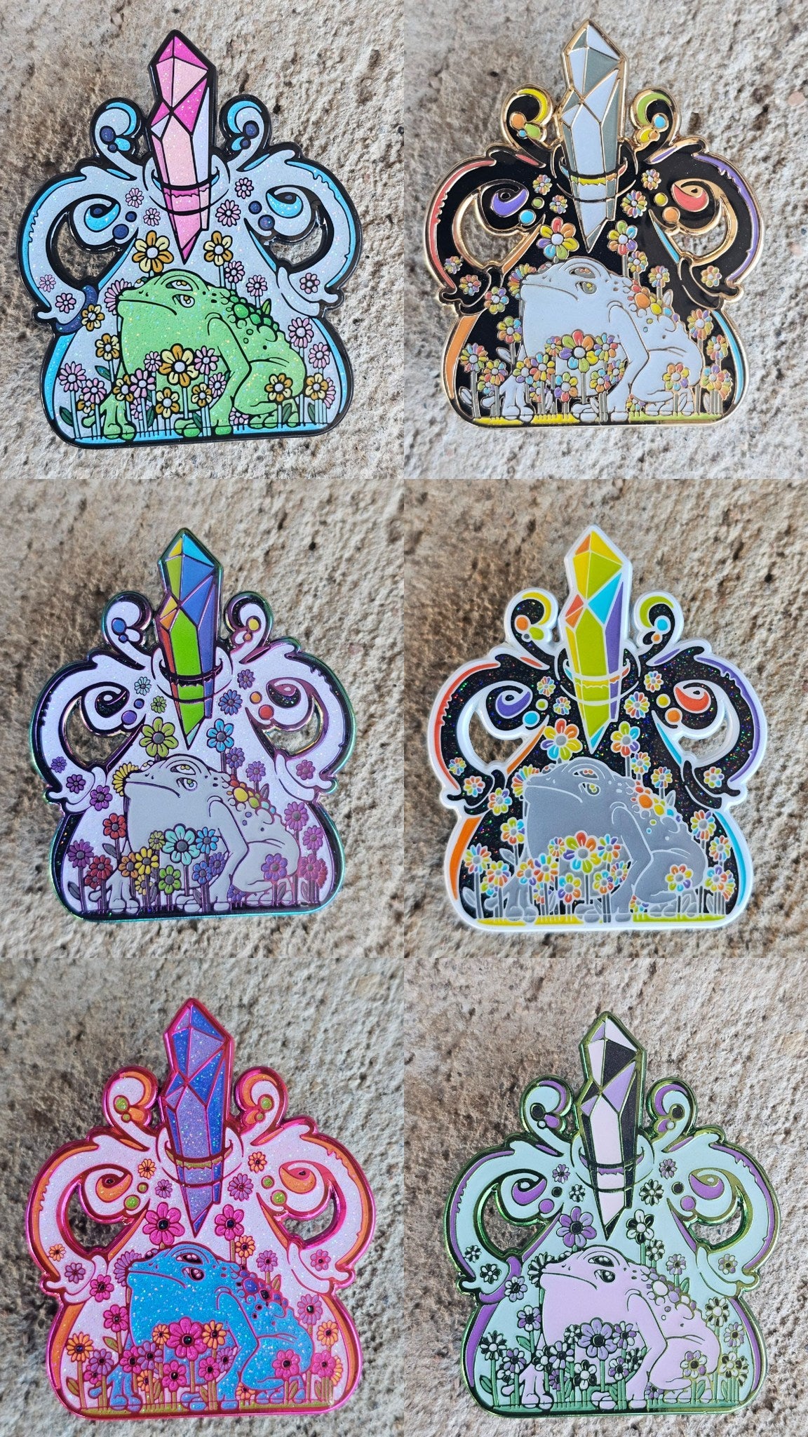 The Sacred Toad - Full Set (6 Total Pins)