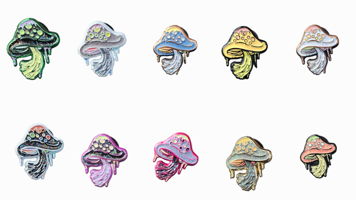 Mini 'Drip' Mushroom Set - 10 Total pins