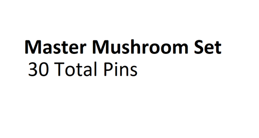 Mini Mushroom 'master' set - 30 total pins