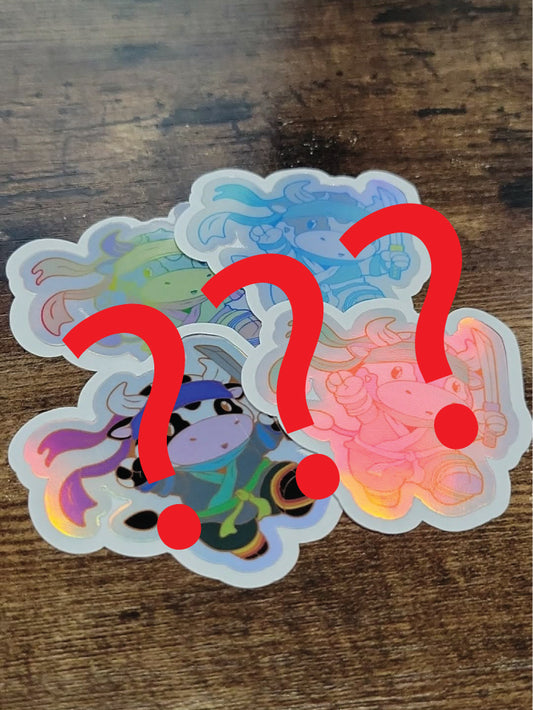 Stabby Ninja Cow STICKERS (Blind Bag Singles)