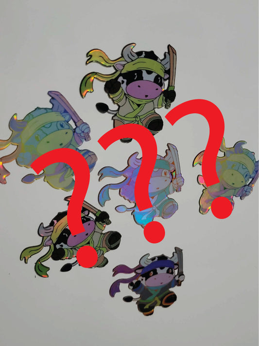 Stabby Ninja Cow MAGNETS (Blind Bag Singles)