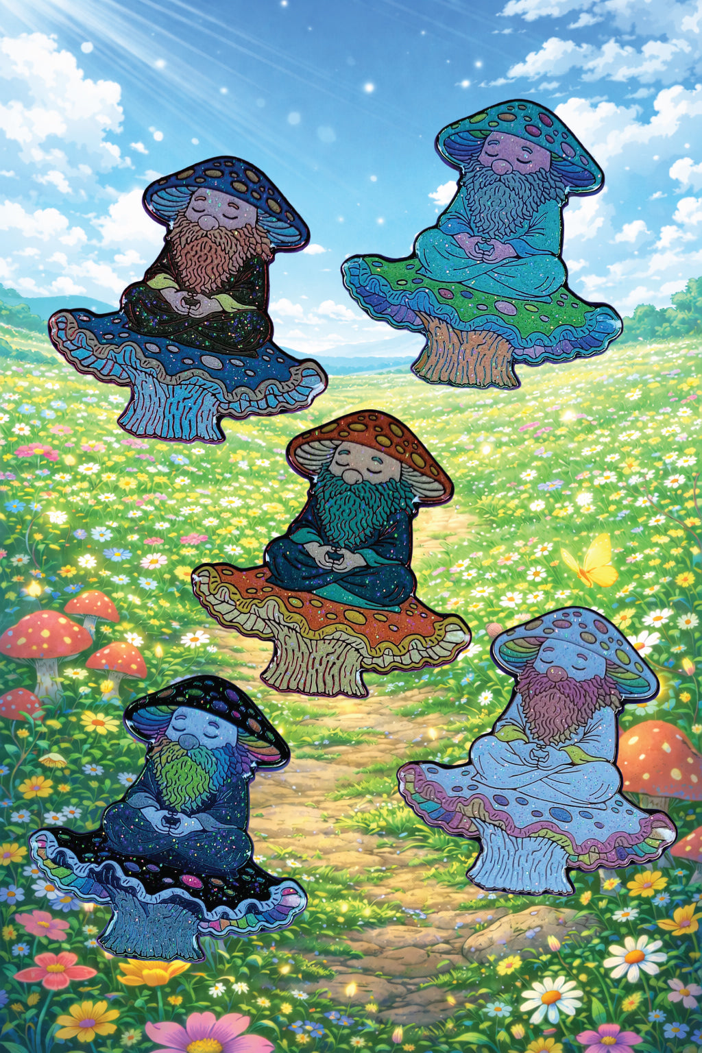 Mushroom Sage Blind Bag Pin (Singles)