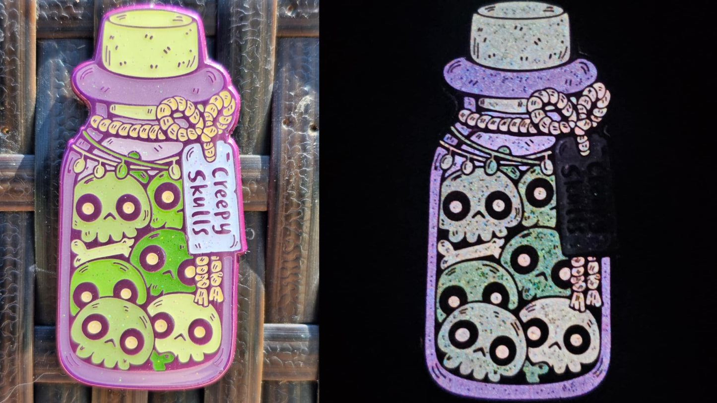 Creepy Skulls - Full Set (7 Total Pins)