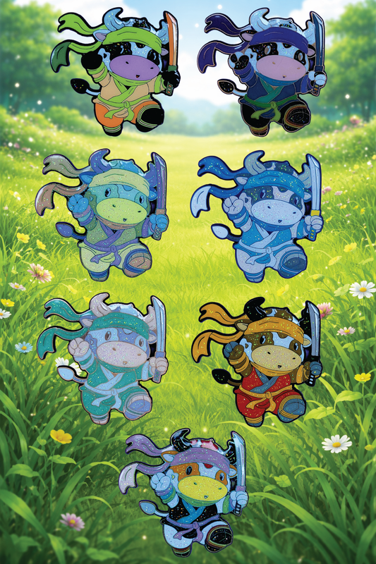 Stabby Ninja Cows PIN Set