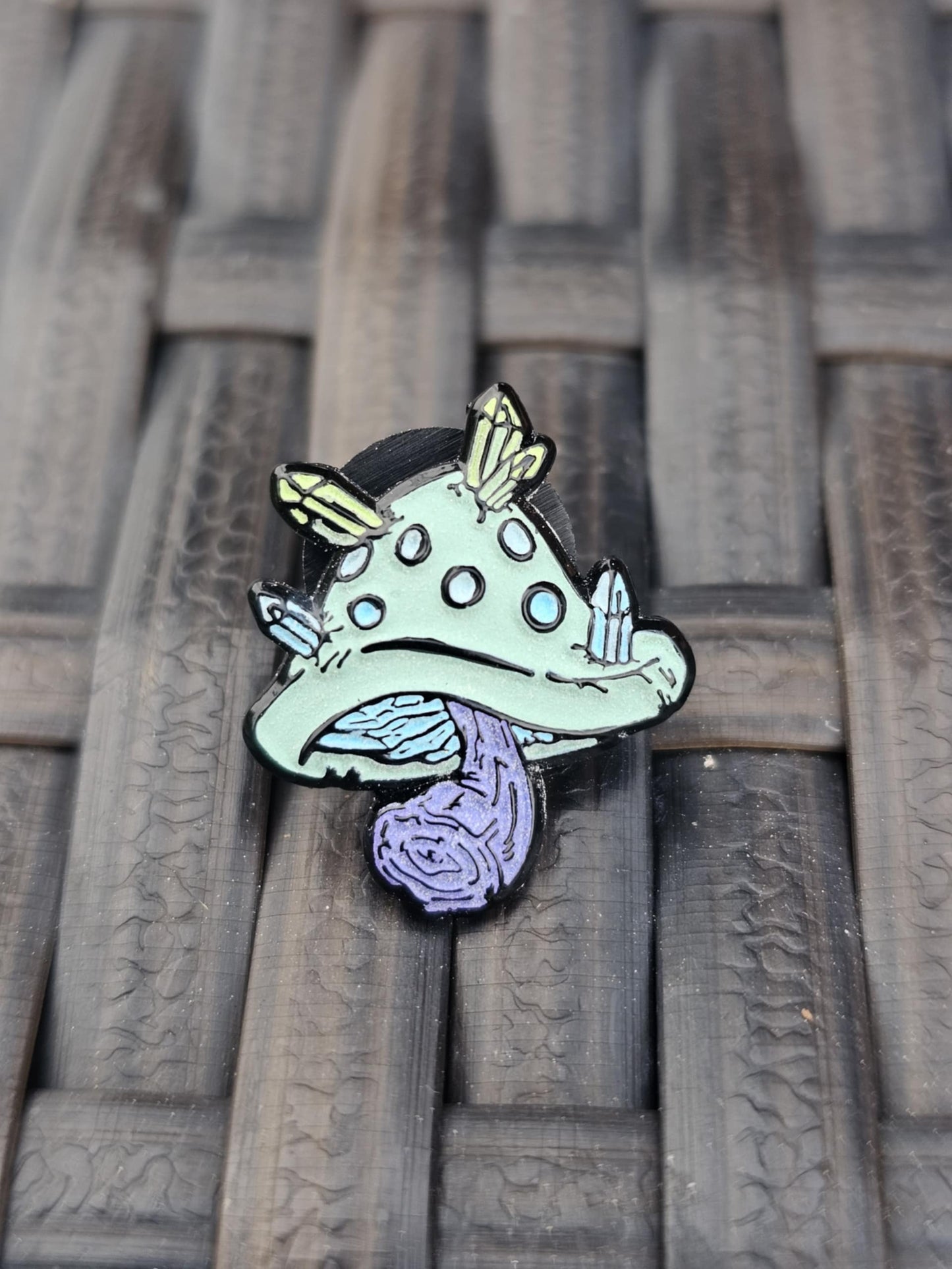 'Crystal' Mini Mushroom Set - 10 Total PIns