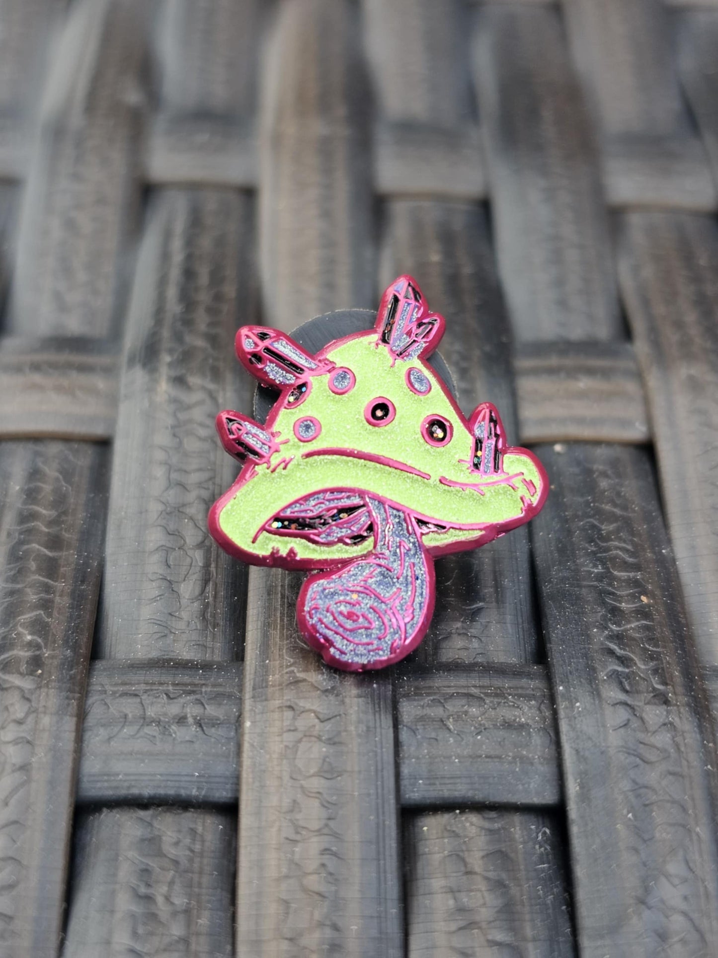 'Crystal' Mini Mushroom Set - 10 Total PIns